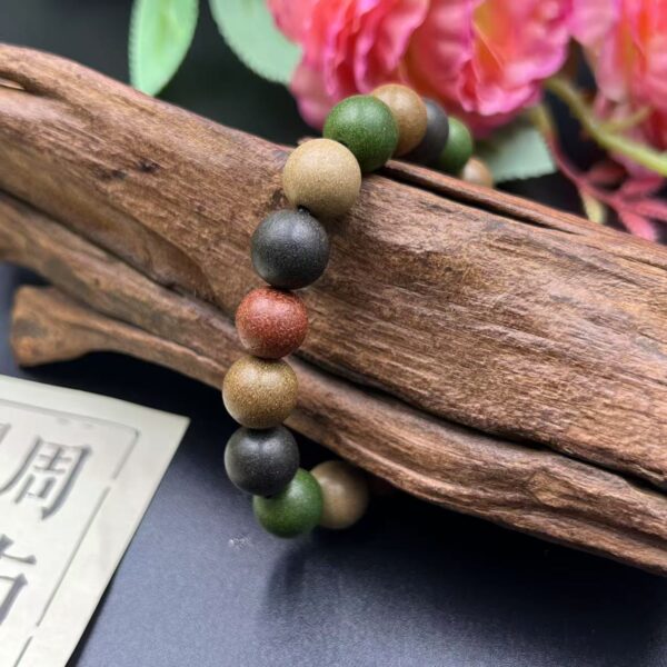 Ciyuan Hall Five Elements Aromatic Bracelet | Balance Energy, Enhance Luck & Herbal Skincare Jewelry with Zodiac Feng Shui Beads - Image 3